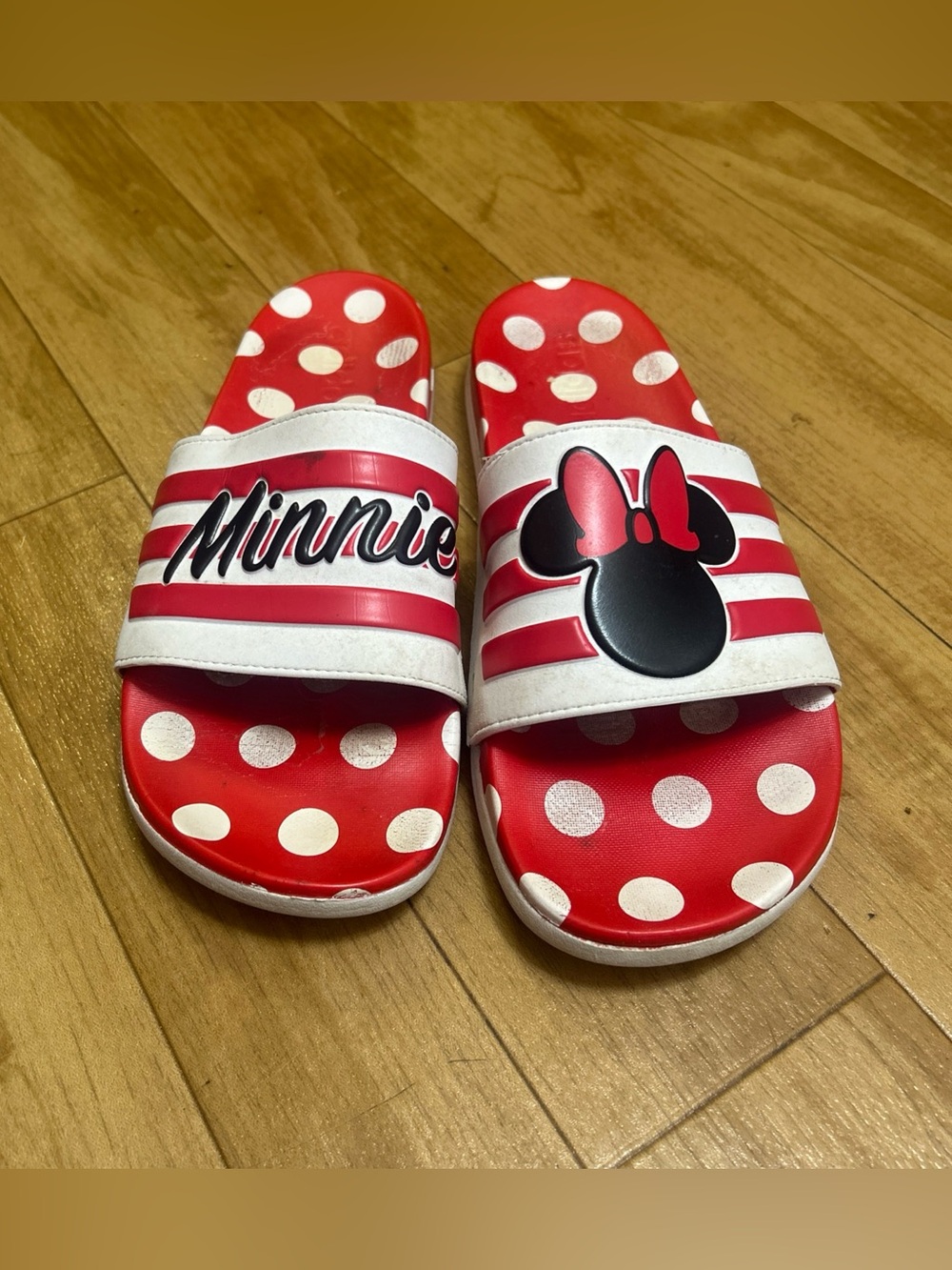 Adidas Adilette Comfort Disney Minnie Mouse Slides Slippers Size 10
